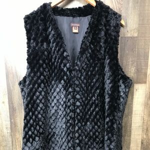 Multiples Faux Fur Vest Size 1X